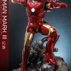 Maybang's Collectibles Hot Toys Marvel Comics Iron Man (2008) Iron Man Mark III (2.0) Diecast 1/6 Scale 12" Collectible Figure Sixth Scale Figure 23 Maybang's Collectibles Hot Toys Marvel Comics Iron Man (2008) Iron Man Mark III (2.0) Diecast 1/6 Scale 12
