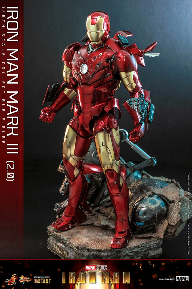 Maybang's Collectibles Hot Toys Marvel Comics Iron Man (2008) Iron Man Mark III (2.0) Diecast 1/6 Scale 12" Collectible Figure Sixth Scale Figure 5 Maybang's Collectibles Hot Toys Marvel Comics Iron Man (2008) Iron Man Mark III (2.0) Diecast 1/6 Scale 12" Collectible Figure Sixth Scale Figure