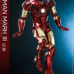 Maybang's Collectibles Hot Toys Marvel Comics Iron Man (2008) Iron Man Mark III (2.0) Diecast 1/6 Scale 12" Collectible Figure Sixth Scale Figure 27 Maybang's Collectibles Hot Toys Marvel Comics Iron Man (2008) Iron Man Mark III (2.0) Diecast 1/6 Scale 12