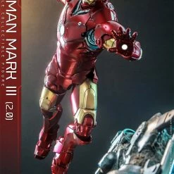 Maybang's Collectibles Hot Toys Marvel Comics Iron Man (2008) Iron Man Mark III (2.0) Diecast 1/6 Scale 12" Collectible Figure Sixth Scale Figure 28 Maybang's Collectibles Hot Toys Marvel Comics Iron Man (2008) Iron Man Mark III (2.0) Diecast 1/6 Scale 12