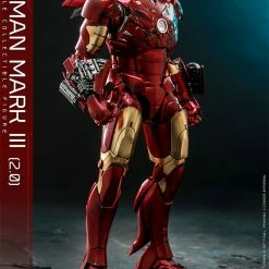 Maybang's Collectibles Hot Toys Marvel Comics Iron Man (2008) Iron Man Mark III (2.0) Diecast 1/6 Scale 12" Collectible Figure Sixth Scale Figure 29 Maybang's Collectibles Hot Toys Marvel Comics Iron Man (2008) Iron Man Mark III (2.0) Diecast 1/6 Scale 12