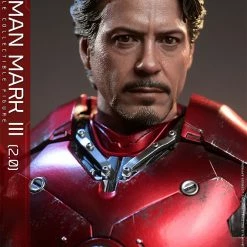 Maybang's Collectibles Hot Toys Marvel Comics Iron Man (2008) Iron Man Mark III (2.0) Diecast 1/6 Scale 12" Collectible Figure Sixth Scale Figure 34 Maybang's Collectibles Hot Toys Marvel Comics Iron Man (2008) Iron Man Mark III (2.0) Diecast 1/6 Scale 12
