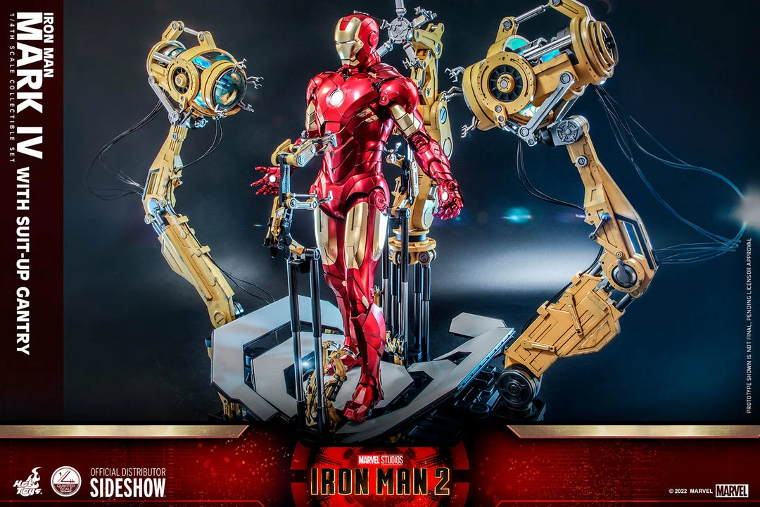Maybang's Collectibles Hot Toys Marvel Comics Iron Man 2 Iron Man Mark IV With Suit-Up Gantry 1/4 Quarter Scale Collectibles Figure Set 2 Maybang's Collectibles Hot Toys Marvel Comics Iron Man 2 Iron Man Mark IV With Suit-Up Gantry 1/4 Quarter Scale Collectibles Figure Set