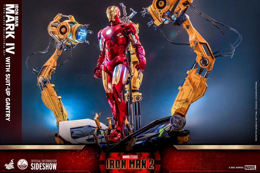 Maybang's Collectibles Hot Toys Marvel Comics Iron Man 2 Iron Man Mark IV With Suit-Up Gantry 1/4 Quarter Scale Collectibles Figure Set 6 Maybang's Collectibles Hot Toys Marvel Comics Iron Man 2 Iron Man Mark IV With Suit-Up Gantry 1/4 Quarter Scale Collectibles Figure Set