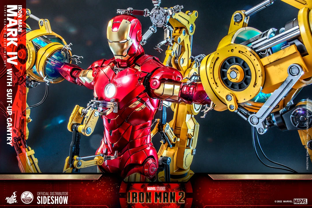 Maybang's Collectibles Hot Toys Marvel Comics Iron Man 2 Iron Man Mark IV With Suit-Up Gantry 1/4 Quarter Scale Collectibles Figure Set 8 Maybang's Collectibles Hot Toys Marvel Comics Iron Man 2 Iron Man Mark IV With Suit-Up Gantry 1/4 Quarter Scale Collectibles Figure Set