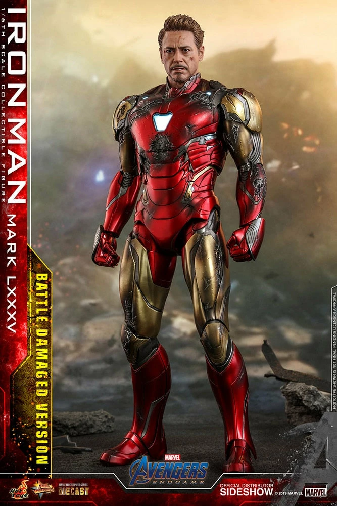 Maybang's Collectibles Hot Toys Marvel Comics Avengers Endgame Iron Man Mark LXXXV (Battle Damaged Version) Diecast 1/6 Scale Collectible Figure 1 Maybang's Collectibles Hot Toys Marvel Comics Avengers Endgame Iron Man Mark LXXXV (Battle Damaged Version) Diecast 1/6 Scale Collectible Figure