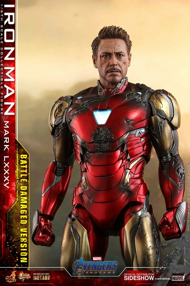 Maybang's Collectibles Hot Toys Marvel Comics Avengers Endgame Iron Man Mark LXXXV (Battle Damaged Version) Diecast 1/6 Scale Collectible Figure 2 Maybang's Collectibles Hot Toys Marvel Comics Avengers Endgame Iron Man Mark LXXXV (Battle Damaged Version) Diecast 1/6 Scale Collectible Figure