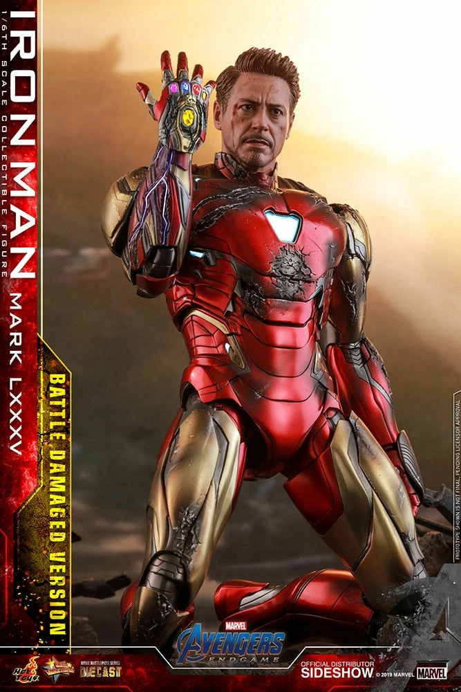 Maybang's Collectibles Hot Toys Marvel Comics Avengers Endgame Iron Man Mark LXXXV (Battle Damaged Version) Diecast 1/6 Scale Collectible Figure 4 Maybang's Collectibles Hot Toys Marvel Comics Avengers Endgame Iron Man Mark LXXXV (Battle Damaged Version) Diecast 1/6 Scale Collectible Figure