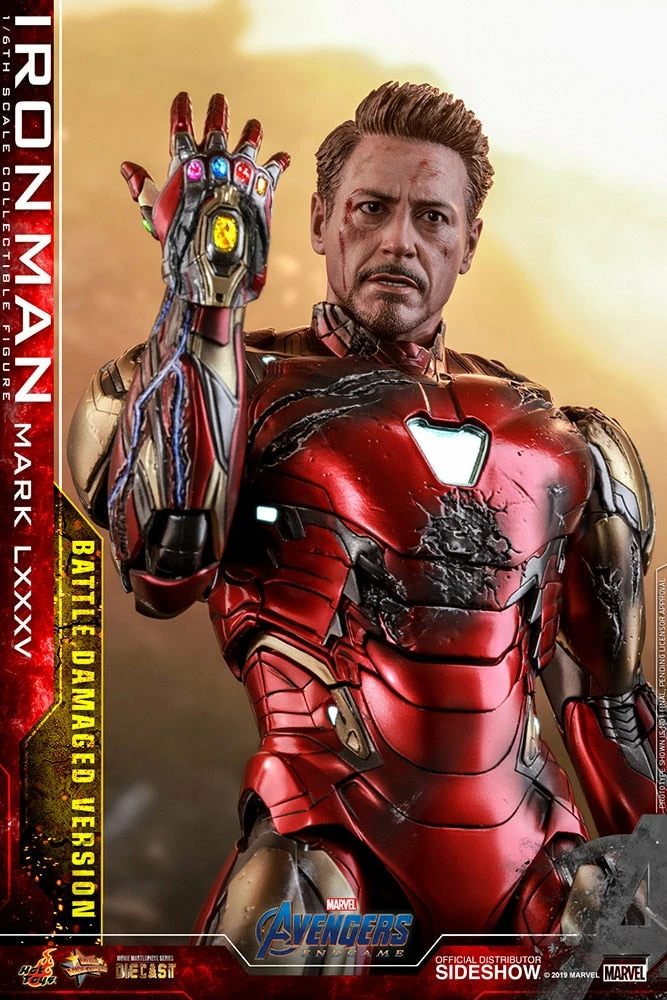 Maybang's Collectibles Hot Toys Marvel Comics Avengers Endgame Iron Man Mark LXXXV (Battle Damaged Version) Diecast 1/6 Scale Collectible Figure 6 Maybang's Collectibles Hot Toys Marvel Comics Avengers Endgame Iron Man Mark LXXXV (Battle Damaged Version) Diecast 1/6 Scale Collectible Figure