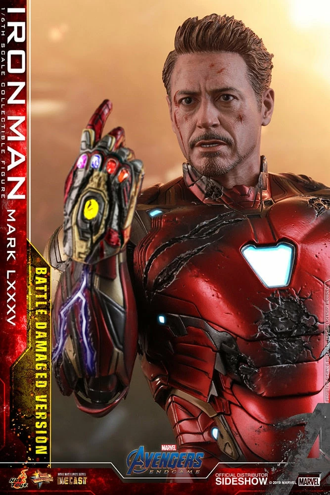 Maybang's Collectibles Hot Toys Marvel Comics Avengers Endgame Iron Man Mark LXXXV (Battle Damaged Version) Diecast 1/6 Scale Collectible Figure 8 Maybang's Collectibles Hot Toys Marvel Comics Avengers Endgame Iron Man Mark LXXXV (Battle Damaged Version) Diecast 1/6 Scale Collectible Figure