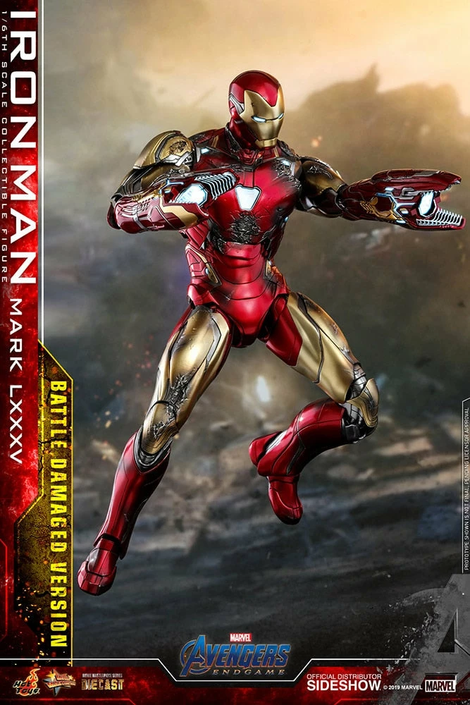 Maybang's Collectibles Hot Toys Marvel Comics Avengers Endgame Iron Man Mark LXXXV (Battle Damaged Version) Diecast 1/6 Scale Collectible Figure 10 Maybang's Collectibles Hot Toys Marvel Comics Avengers Endgame Iron Man Mark LXXXV (Battle Damaged Version) Diecast 1/6 Scale Collectible Figure