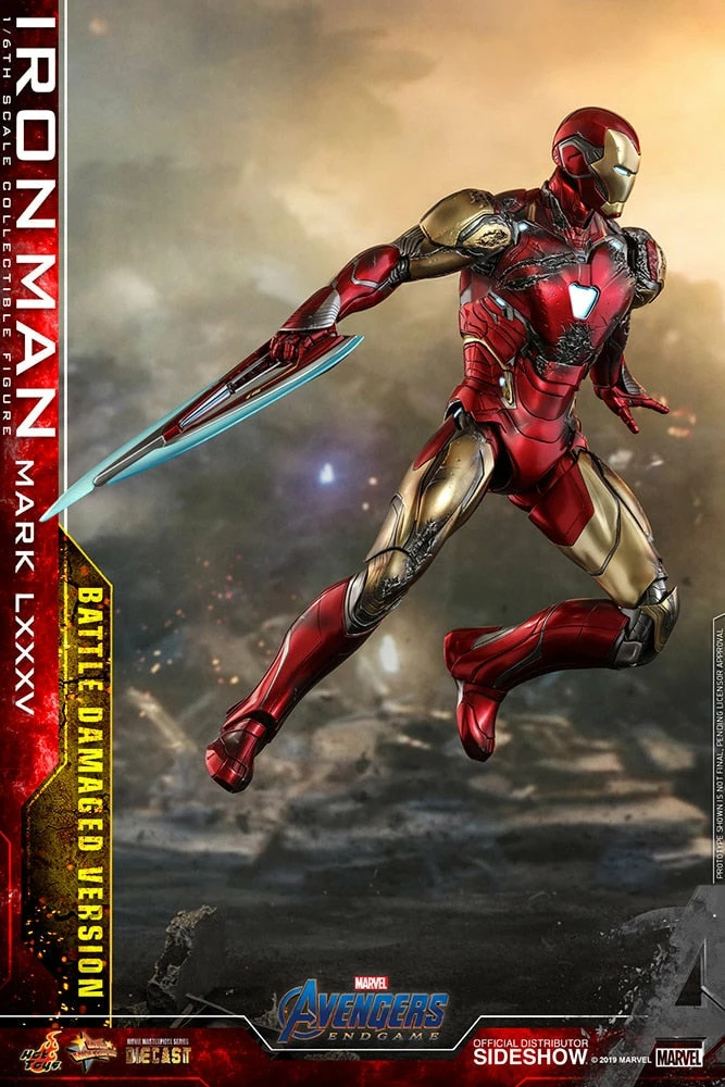 Maybang's Collectibles Hot Toys Marvel Comics Avengers Endgame Iron Man Mark LXXXV (Battle Damaged Version) Diecast 1/6 Scale Collectible Figure 11 Maybang's Collectibles Hot Toys Marvel Comics Avengers Endgame Iron Man Mark LXXXV (Battle Damaged Version) Diecast 1/6 Scale Collectible Figure