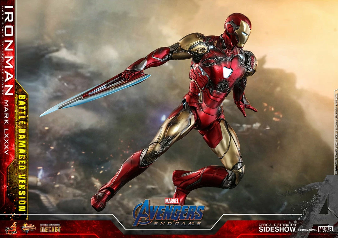 Maybang's Collectibles Hot Toys Marvel Comics Avengers Endgame Iron Man Mark LXXXV (Battle Damaged Version) Diecast 1/6 Scale Collectible Figure 12 Maybang's Collectibles Hot Toys Marvel Comics Avengers Endgame Iron Man Mark LXXXV (Battle Damaged Version) Diecast 1/6 Scale Collectible Figure