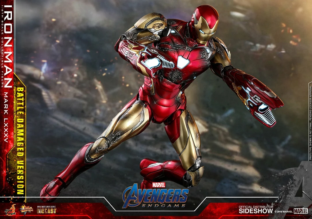 Maybang's Collectibles Hot Toys Marvel Comics Avengers Endgame Iron Man Mark LXXXV (Battle Damaged Version) Diecast 1/6 Scale Collectible Figure 13 Maybang's Collectibles Hot Toys Marvel Comics Avengers Endgame Iron Man Mark LXXXV (Battle Damaged Version) Diecast 1/6 Scale Collectible Figure