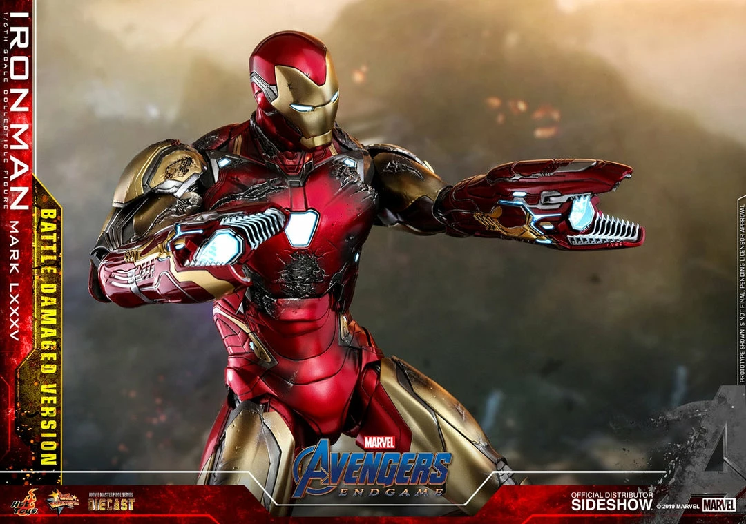 Maybang's Collectibles Hot Toys Marvel Comics Avengers Endgame Iron Man Mark LXXXV (Battle Damaged Version) Diecast 1/6 Scale Collectible Figure 14 Maybang's Collectibles Hot Toys Marvel Comics Avengers Endgame Iron Man Mark LXXXV (Battle Damaged Version) Diecast 1/6 Scale Collectible Figure
