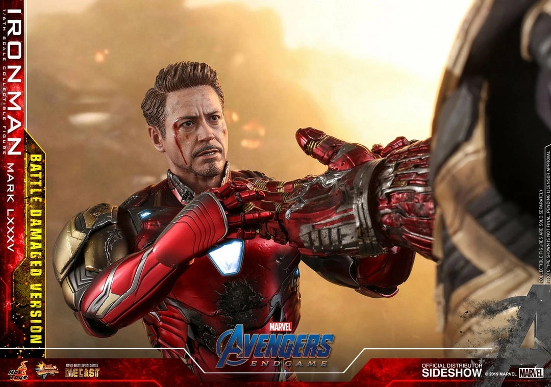 Maybang's Collectibles Hot Toys Marvel Comics Avengers Endgame Iron Man Mark LXXXV (Battle Damaged Version) Diecast 1/6 Scale Collectible Figure 18 Maybang's Collectibles Hot Toys Marvel Comics Avengers Endgame Iron Man Mark LXXXV (Battle Damaged Version) Diecast 1/6 Scale Collectible Figure