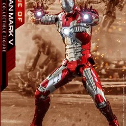 Maybang's Collectibles Hot Toys Marvel Comics Iron Man 2 Iron Man Mark V Diecast Reissue 1/6 Scale 12" Collectible Figure