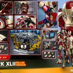 Maybang's Collectibles Hot Toys Marvel Iron Man 3 Iron Man Mark XLII 1/4 Quarter Scale Figure (Deluxe Version) Reissue