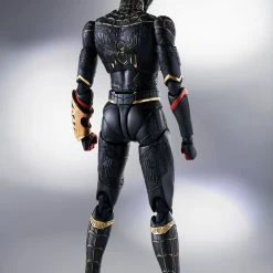 Maybang's Collectibles Bandai S.H.Figuarts Spider-Man No Way Home Spider-Man (Black & Gold Suit) Special Set With First Run Bonuses