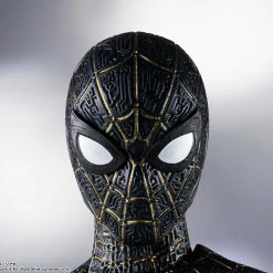 Maybang's Collectibles Bandai S.H.Figuarts Spider-Man No Way Home Spider-Man (Black & Gold Suit) Special Set With First Run Bonuses