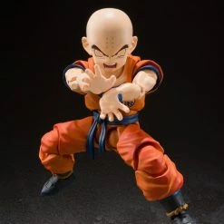 Maybang's Collectibles Bandai S.H.Figuarts Dragon Ball Z Krillin (Earth's Stongest Man) Action Figure