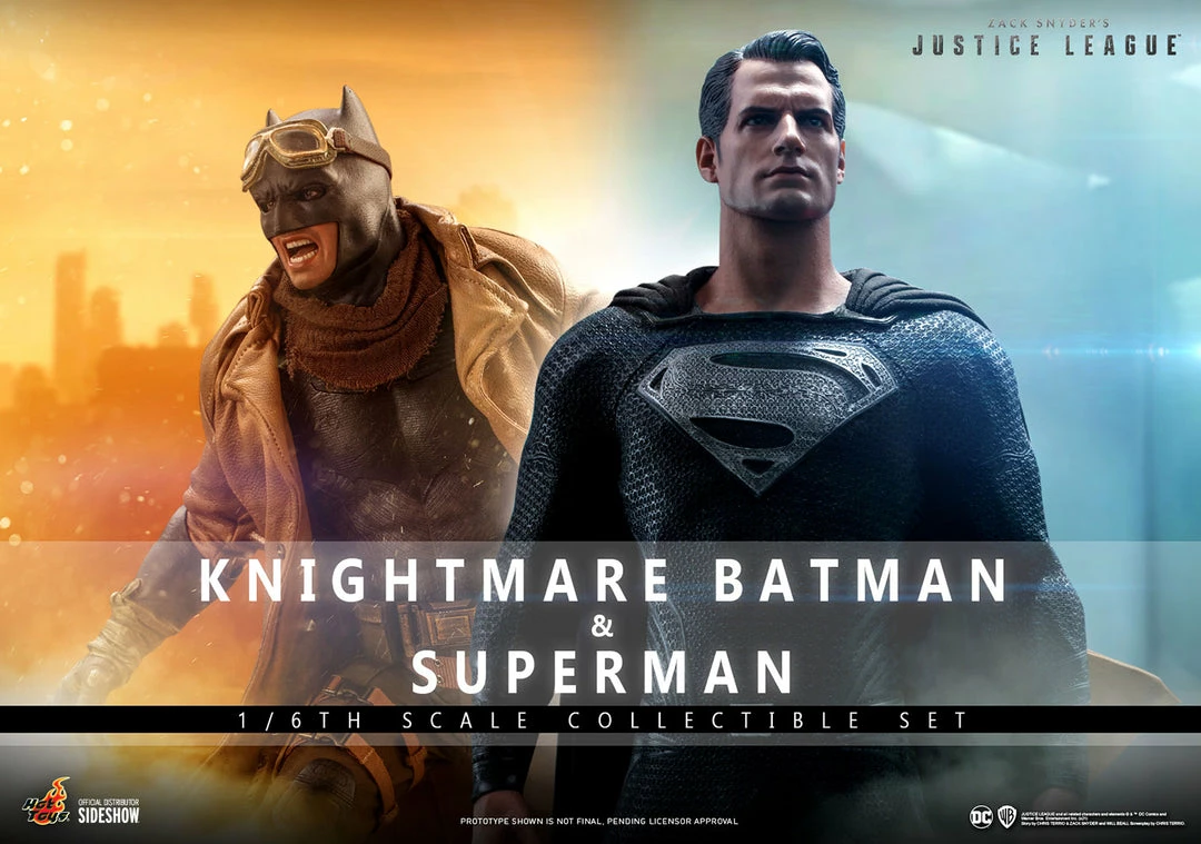Maybang's Collectibles Hot Toys DC Zack Snyder’s Justice League TMS038 Batman (Knightmare) And Superman (Black Suit) 1/6 Scale Collectible Figure Set 1 Maybang's Collectibles Hot Toys DC Zack Snyder’s Justice League TMS038 Batman (Knightmare) And Superman (Black Suit) 1/6 Scale Collectible Figure Set