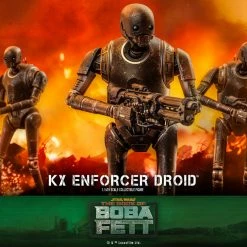 Maybang's Collectibles Hot Toys Star Wars: The Book Of Boba Fett KX Enforcer Droid 1/6 Scale Collectibles Figure