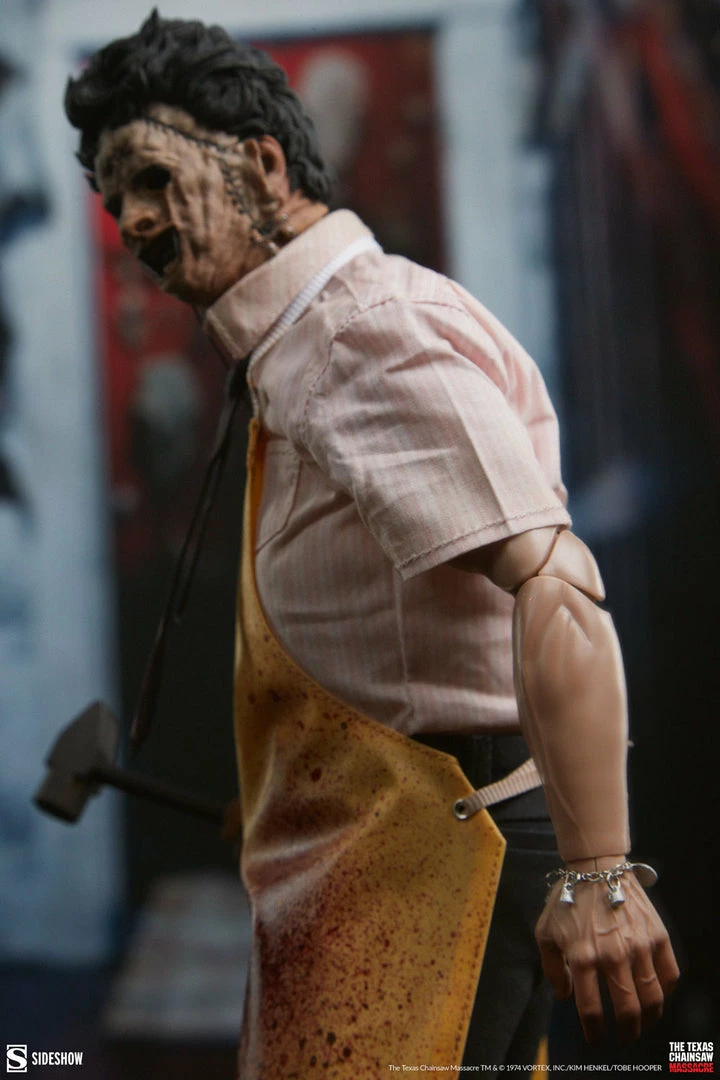 Maybang's Collectibles Sideshow The Texas Chainsaw Massacre 1974 Leatherface (Killing Mask) 1/6 Scale 12" Collectible Figure 4 Maybang's Collectibles Sideshow The Texas Chainsaw Massacre 1974 Leatherface (Killing Mask) 1/6 Scale 12" Collectible Figure