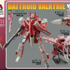 Maybang's Collectibles Toynami Macross Saga Retro Transformable Collection VF-1J Milia Valkyrie Variable Fighter 1/100 Scale Figure