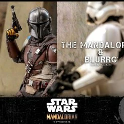 Maybang's Collectibles Hot Toys Star Wars The Mandalorian - Television Masterpiece Series Mandalorian & Blurrg 1/6 Scale Collectible Figure Set