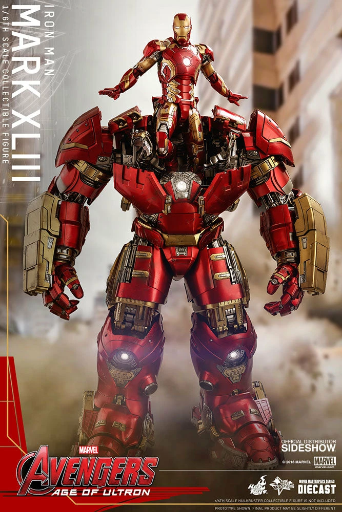 Maybang's Collectibles Hot Toys Marvel Avengers Age Of Ultron Iron Man Mark XLIII Diecast 1/6 Scale Collectible Figure 2 Maybang's Collectibles Hot Toys Marvel Avengers Age Of Ultron Iron Man Mark XLIII Diecast 1/6 Scale Collectible Figure