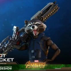 Vendor-unknown Hot Toys Marvel Avengers Infinity War Groot & Rocket 1/6 Scale Figure Set