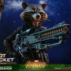 Vendor-unknown Hot Toys Marvel Avengers Infinity War Groot & Rocket 1/6 Scale Figure Set