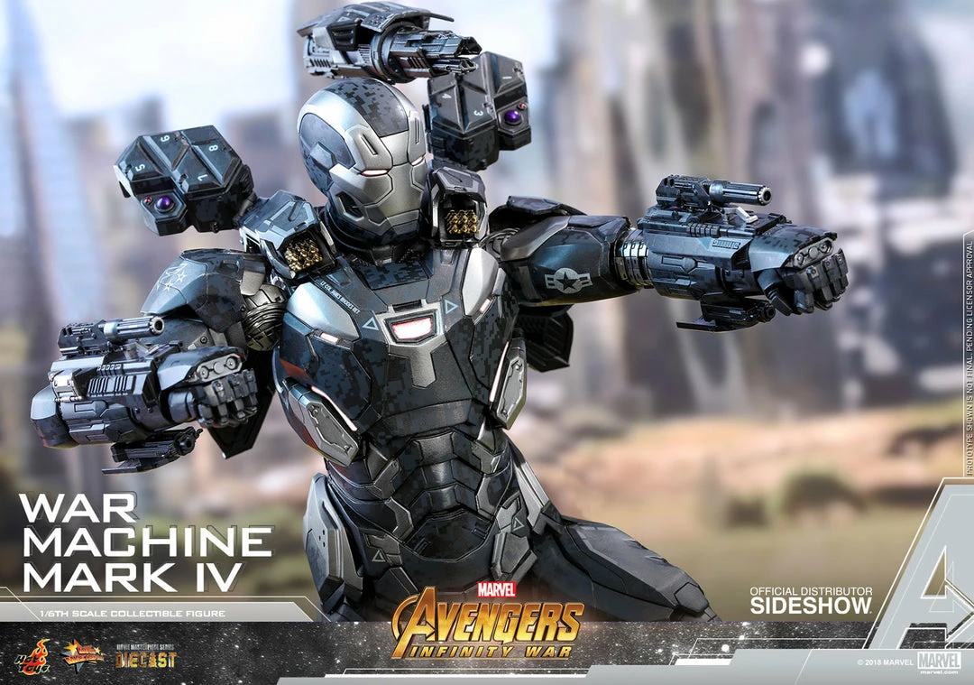 Maybang's Collectibles Hot Toys Marvel Avengers Infinity War War Machine Mark IV Diecast 1/6 Scale Action Figure 16 Maybang's Collectibles Hot Toys Marvel Avengers Infinity War War Machine Mark IV Diecast 1/6 Scale Action Figure