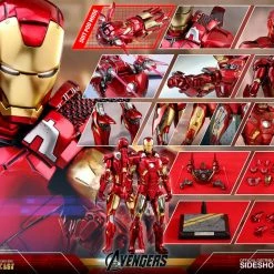 Maybang's Collectibles Hot Toys Marvel The Avengers Iron Man Mark VII Diecast 1/6 Scale Action Figure