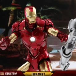 Vendor-unknown Hot Toys Marvel Iron Man 2 Iron Man Mark IV Diecast Figure With Suit-up Gantry 1/6 Scale Figure Set