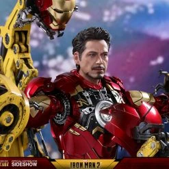 Vendor-unknown Hot Toys Marvel Iron Man 2 Iron Man Mark IV Diecast Figure With Suit-up Gantry 1/6 Scale Figure Set