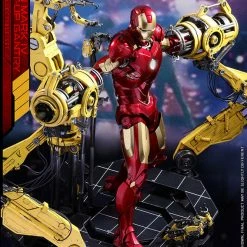 Vendor-unknown Hot Toys Marvel Iron Man 2 Iron Man Mark IV Diecast Figure With Suit-up Gantry 1/6 Scale Figure Set
