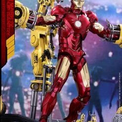 Vendor-unknown Hot Toys Marvel Iron Man 2 Iron Man Mark IV Diecast Figure With Suit-up Gantry 1/6 Scale Figure Set