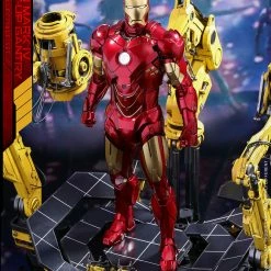 Vendor-unknown Hot Toys Marvel Iron Man 2 Iron Man Mark IV Diecast Figure With Suit-up Gantry 1/6 Scale Figure Set