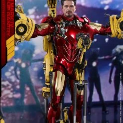 Vendor-unknown Hot Toys Marvel Iron Man 2 Iron Man Mark IV Diecast Figure With Suit-up Gantry 1/6 Scale Figure Set