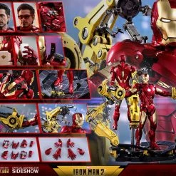 Vendor-unknown Hot Toys Marvel Iron Man 2 Iron Man Mark IV Diecast Figure With Suit-up Gantry 1/6 Scale Figure Set