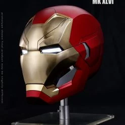 Maybang's Collectibles Dimension Studio Marvel Captain America Civil War Iron Man Mark XLVI 1/1 Scale LED Motorized Helmet Others