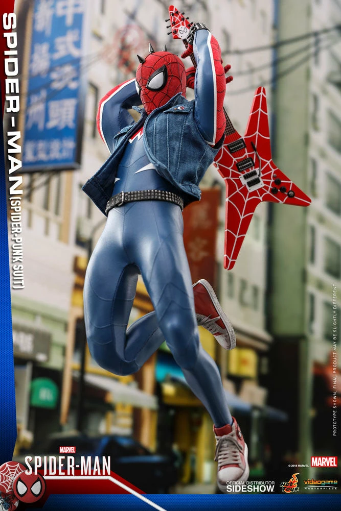 Maybang's Collectibles Hot Toys Marvel's Spider-Man VGM32 Spider-Man (Spider-Punk Suit) 1/6 Scale 12" Action Figure 3 Maybang's Collectibles Hot Toys Marvel's Spider-Man VGM32 Spider-Man (Spider-Punk Suit) 1/6 Scale 12" Action Figure