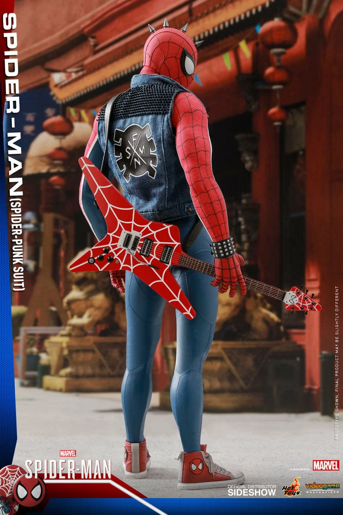 Maybang's Collectibles Hot Toys Marvel's Spider-Man VGM32 Spider-Man (Spider-Punk Suit) 1/6 Scale 12" Action Figure 10 Maybang's Collectibles Hot Toys Marvel's Spider-Man VGM32 Spider-Man (Spider-Punk Suit) 1/6 Scale 12" Action Figure