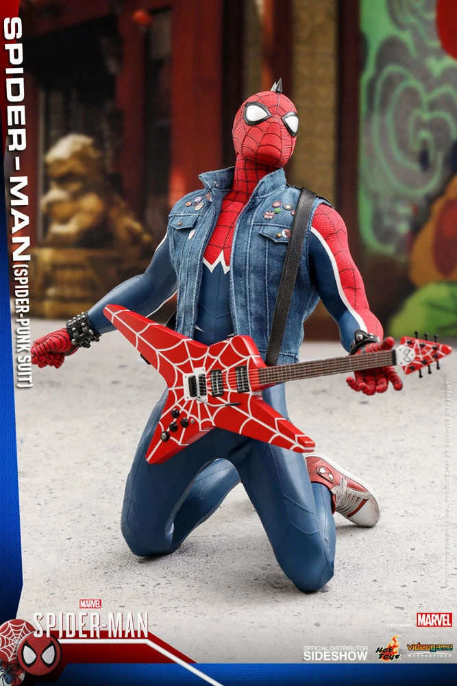 Maybang's Collectibles Hot Toys Marvel's Spider-Man VGM32 Spider-Man (Spider-Punk Suit) 1/6 Scale 12" Action Figure 13 Maybang's Collectibles Hot Toys Marvel's Spider-Man VGM32 Spider-Man (Spider-Punk Suit) 1/6 Scale 12" Action Figure