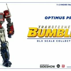 Maybang's Collectibles ThreeA Toys Transformers Bumblebee Movie Optimus Prime DLX Scale - Die-Cast Metal Collectible Figure ThreeA 3A