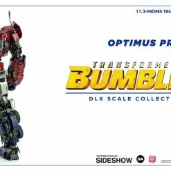 Maybang's Collectibles ThreeA Toys Transformers Bumblebee Movie Optimus Prime DLX Scale - Die-Cast Metal Collectible Figure ThreeA 3A