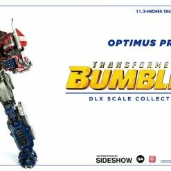 Maybang's Collectibles ThreeA Toys Transformers Bumblebee Movie Optimus Prime DLX Scale - Die-Cast Metal Collectible Figure ThreeA 3A