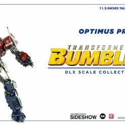 Maybang's Collectibles ThreeA Toys Transformers Bumblebee Movie Optimus Prime DLX Scale - Die-Cast Metal Collectible Figure ThreeA 3A